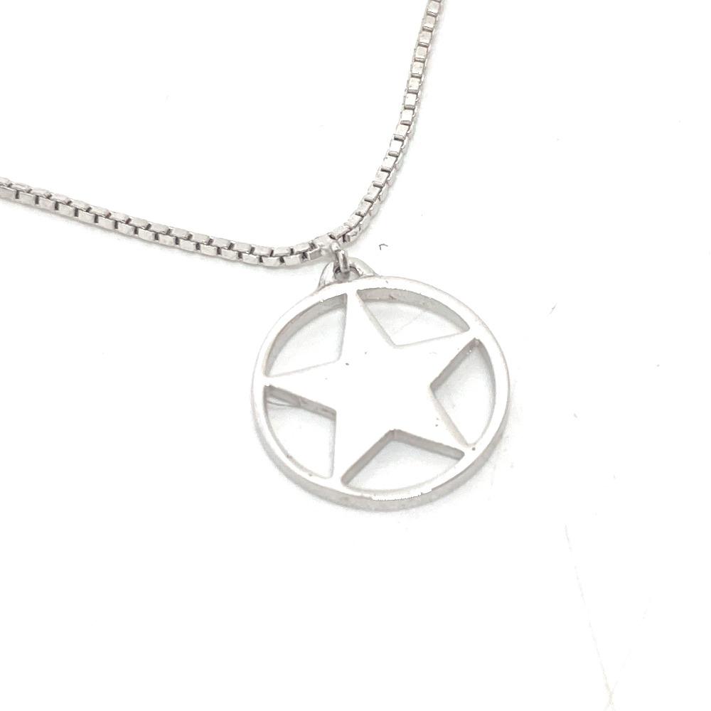 Dior Logo Plate Star Chain Necklace Accessories Necklace Gold Plated Silver
