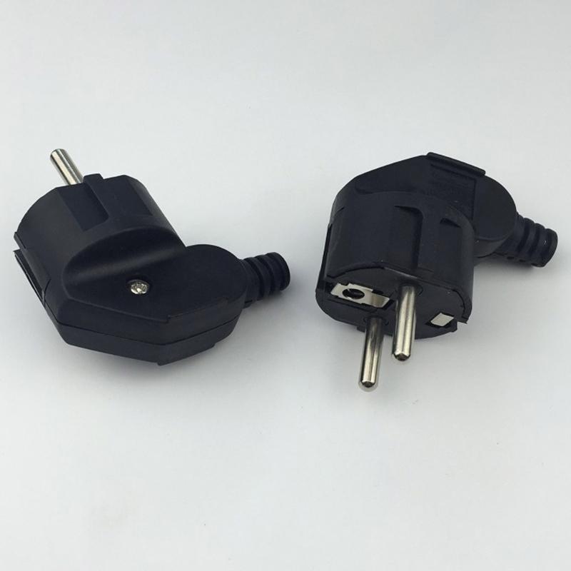 European Styles 16A AC250V Power Plugs With Pull Designs for Germany And Frances Use Sturdy Plastic Shell Materials