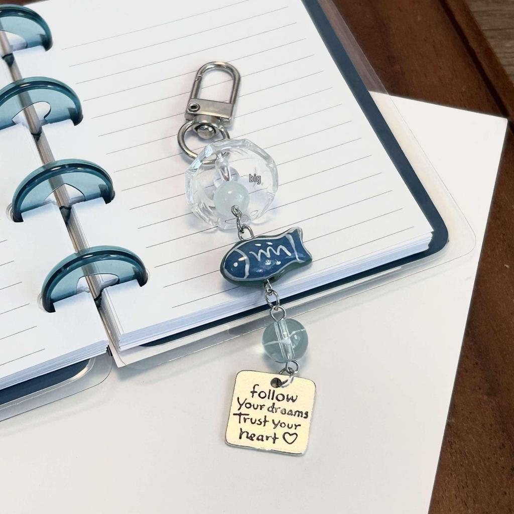 Handmade Small Fish Wind Chime Phone Lanyard & Keychain Pendant Charm