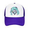 Hatsunes Mikus vocaloid Trucker Hat Unisex HipHop  Dad Hat Sun Hats Golf Hats Breathable Polyester Mesh Baseball Caps Summer