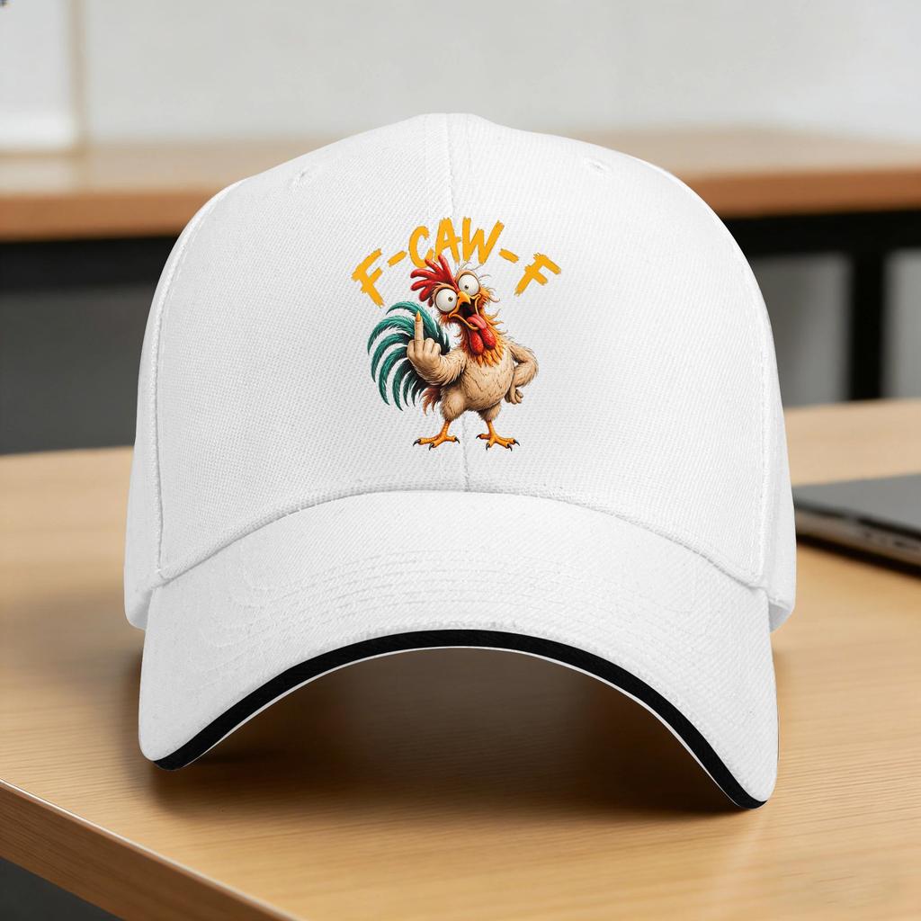 F Caw F Coq Oiseau Drôle Chicken Whisperer Fawk Casquette de Baseball Personnalisée DIY Casquette Trucker Mode Printemps Sport Snapback