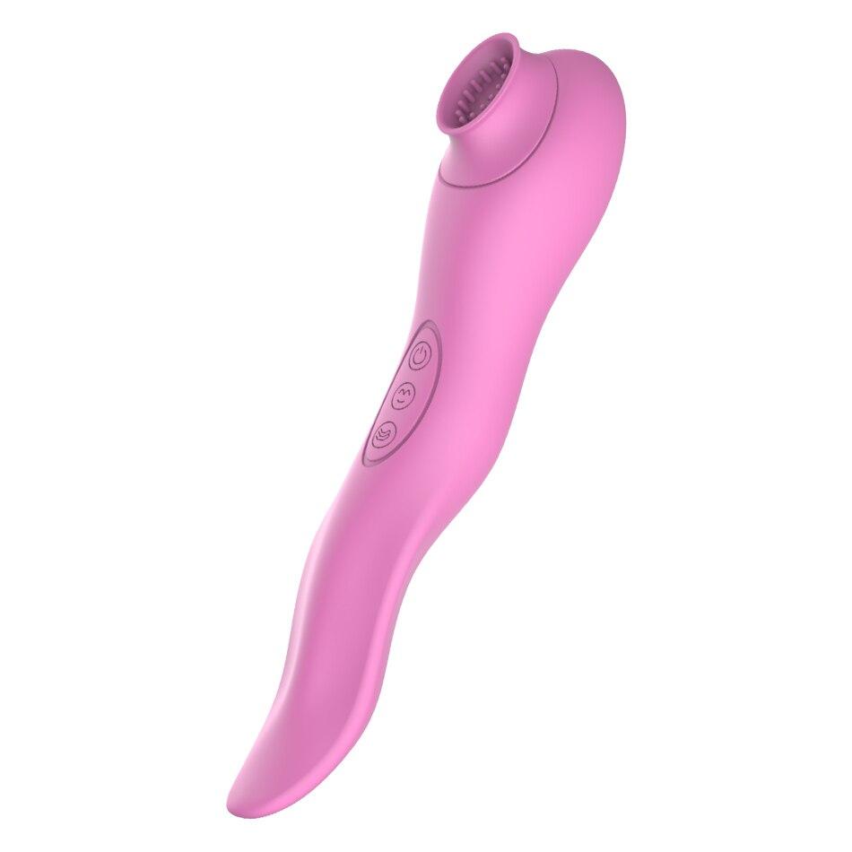 USB-Aufladung Saugzunge Vibrator Klitoris Stimulator Produkte Waren Sexspielzeug für Erwachsene 18 Frauen Weiblicher Masturbator Shop