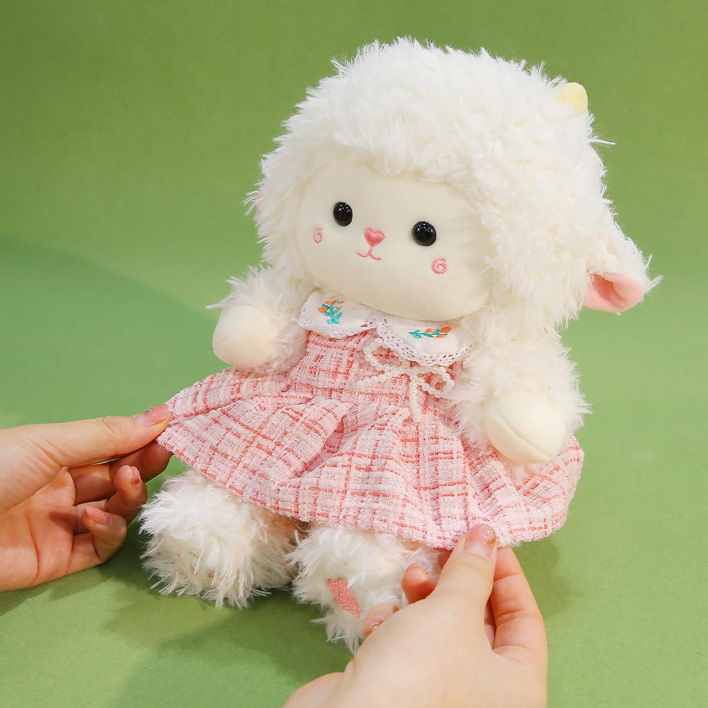 Plüschschaf-Spielzeug für Mädchen mit weicher Polyesterfaser für Schlafkomfort und zum Verschenken