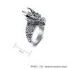 Men's Dragon Head Ring, 3 Colors Vintage Gothic Style Titanium Steel Ring, Punk Biker Jewelry, Dragon Totem Finger Ring for Men,