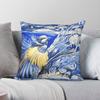 Blue Wren Superb Fairywren Square Pillowcase Polyester Linen Velvet Printed Zip Decorative Sofa Seater Cushion Cover