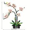 Adult Orchid Construction Block Set, Plant Series Suitable For Household And Office Decoration, Christmas Gifts, Valentine'S Day Gifts, Mother'S Day