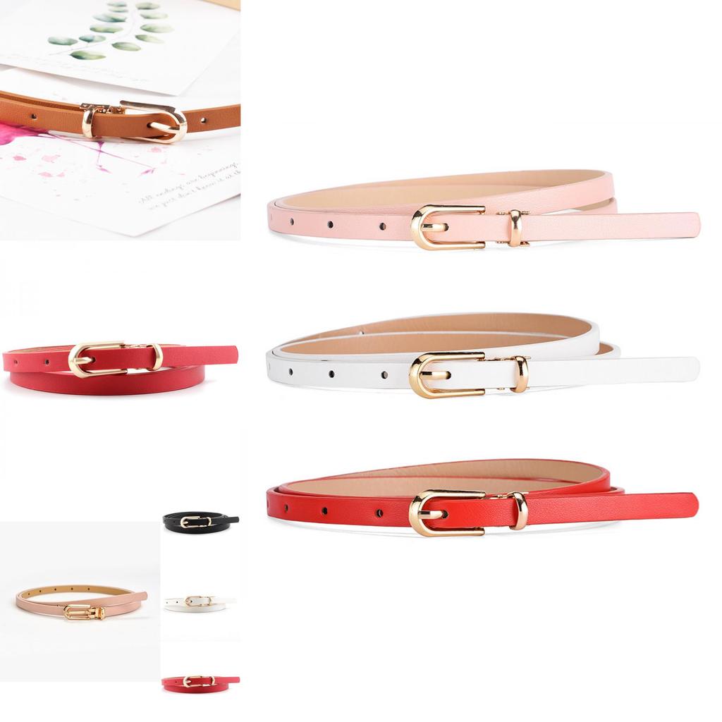 Elegant Fashionable Ladies Faux Leather Waist Belt With Versatile Colors And Slim Style