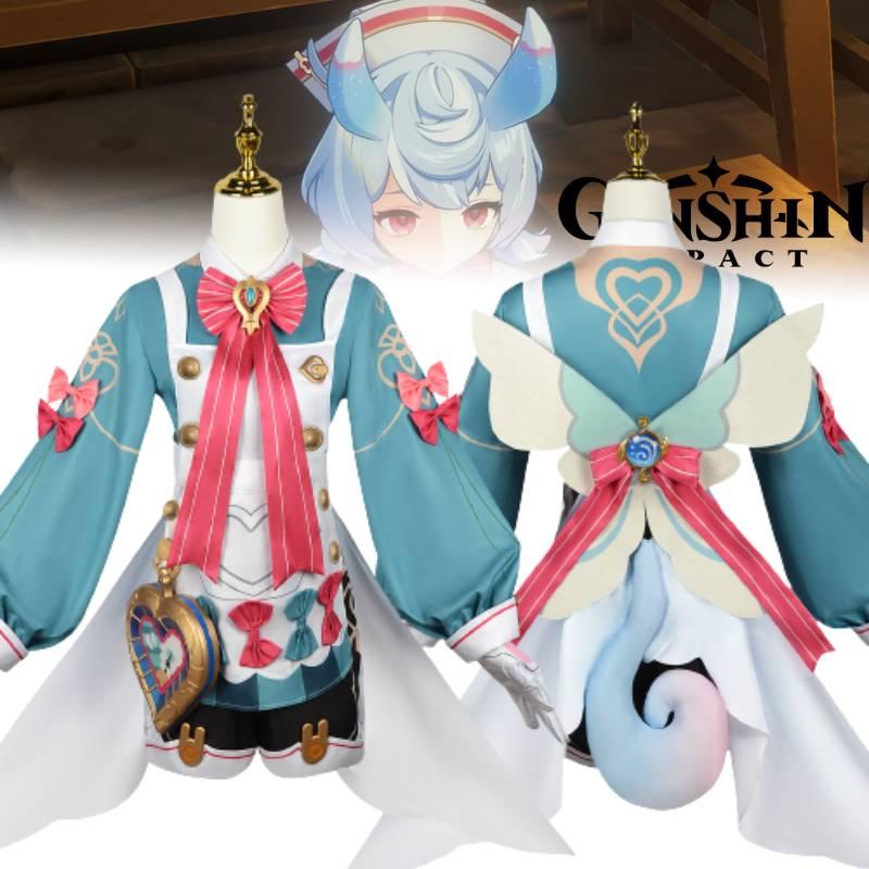 Original Sin- Higewen Cosplay Anime Game Costume Set Soft Fabric 2023 Summer Xs-xxxl