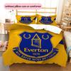 Everton Football Club Pattern Bedding Quilt Set  Home Decoration  Gift (1 * duvet cover + 2 * pillowcase  without core)