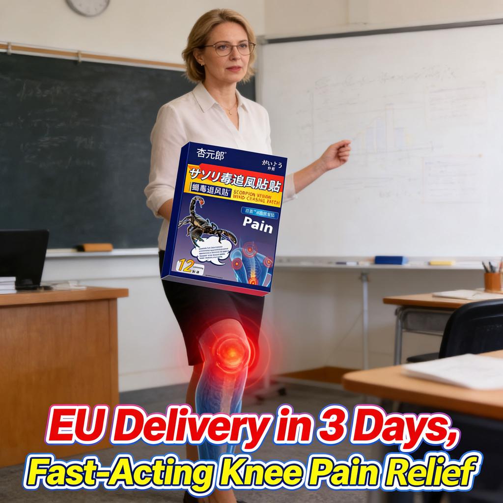 Organic Knee Soothing Patch - Skin-Safe Herbal Pain-Relieving for Joints