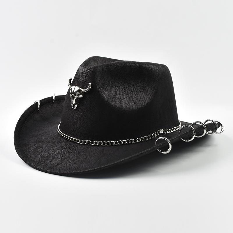 

Handmade Vintage Western Cowboy Hat For Men Women Gentleman Cowgirl Hat Holidays Party Cosplay Hat Sombrero Hombre One Size чёрный