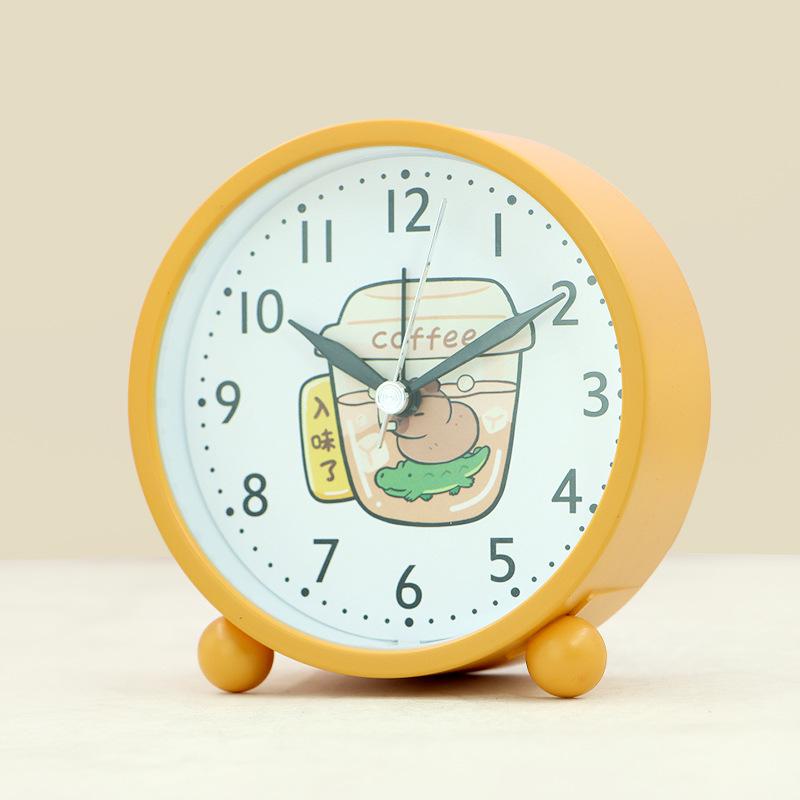 

Креативный детский будильник Мультяшная карточка Уставшая Бара Животное Студент Мальчик и Девочка Настольные часы Подарок Настольные маленькие часы