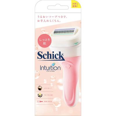 Sic Japan Cic. Intuition Moist Skin Holder with Trial Blade Women's Holder Women's Razors When Replacing the Blade, Be Careful Not To Injure Yourself.