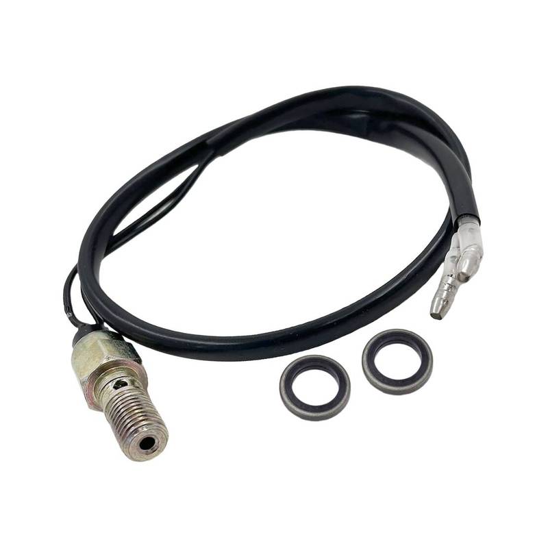 M10x1.25 Motorcycle Hydraulic Brake Pressure Light Switch Banjo Bolt Straight Joint Universal