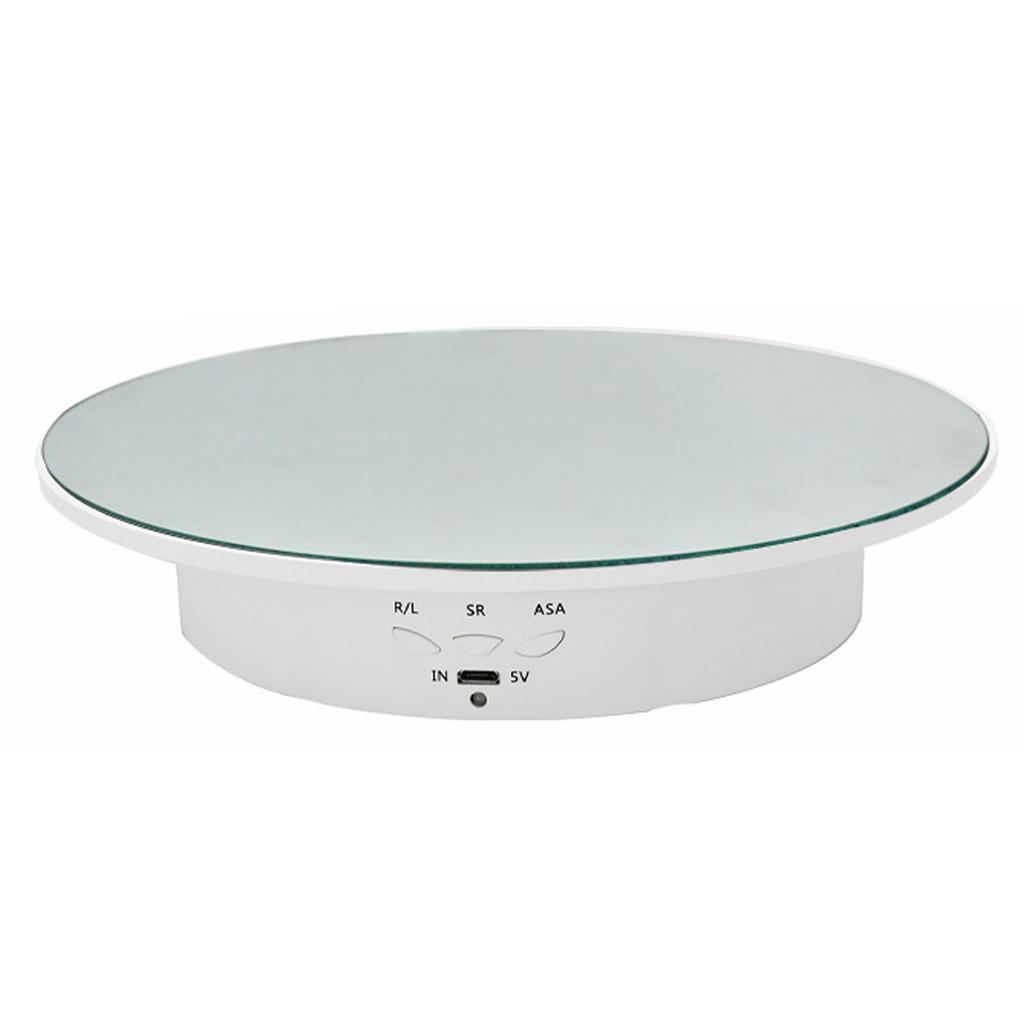 Supporto Display Rotante Elettrico a 3 Velocità Scaffale portaoggetti per Torta Dessert Gioielli Espositori
