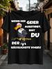 Gerunisex Vulture Extinction Joke Grumpy Cartoon Vulture Perched On A Branch Beside Bold Text Dark Unisex All TShirt