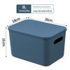 Large Plastic Storage Box for Clothing and Sundries - Ideal for Dorm or Home