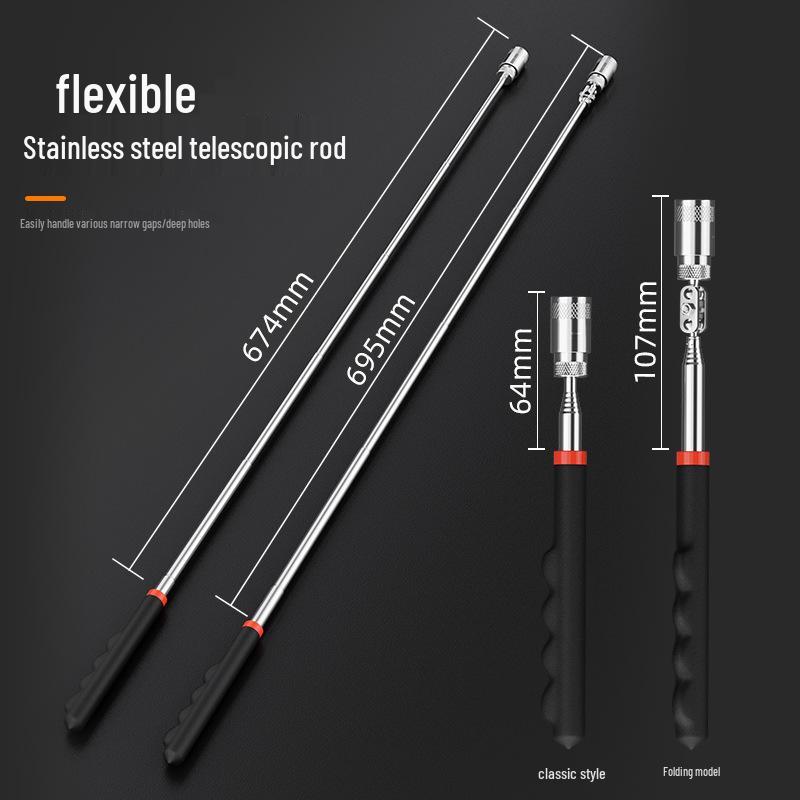 Telescopic Bendable Magnetic Pickup Tool