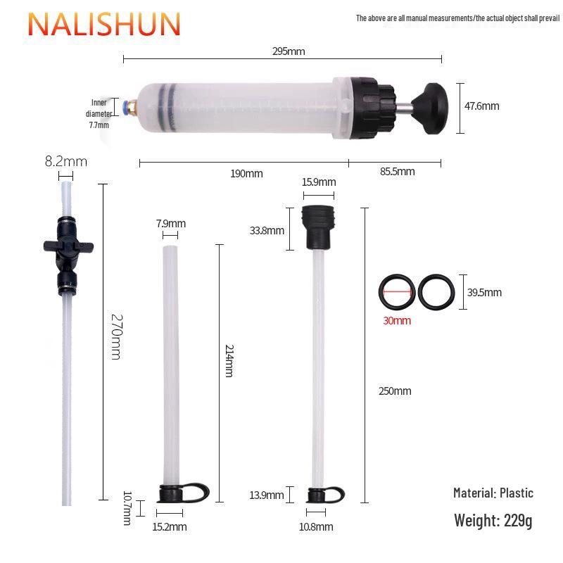 Dual-Use Oil Extractor: Large Syringe for Suction & Injection of Kerosene or Diesel