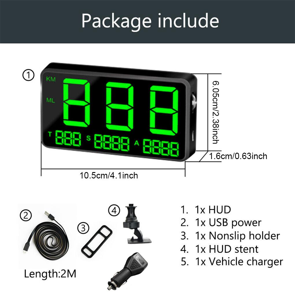 Plastic Vehicle Head UP Speedometer Global Position System USB Professional Digital Display Speeds Meter Gauge Accessories