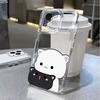 Cartoon Cat Duo Phone Case For iPhone 17 Air 16E 16 15 14 11 Pro Max Plus 13 12 Mini 8 7 X Transparent Shockproof Cover