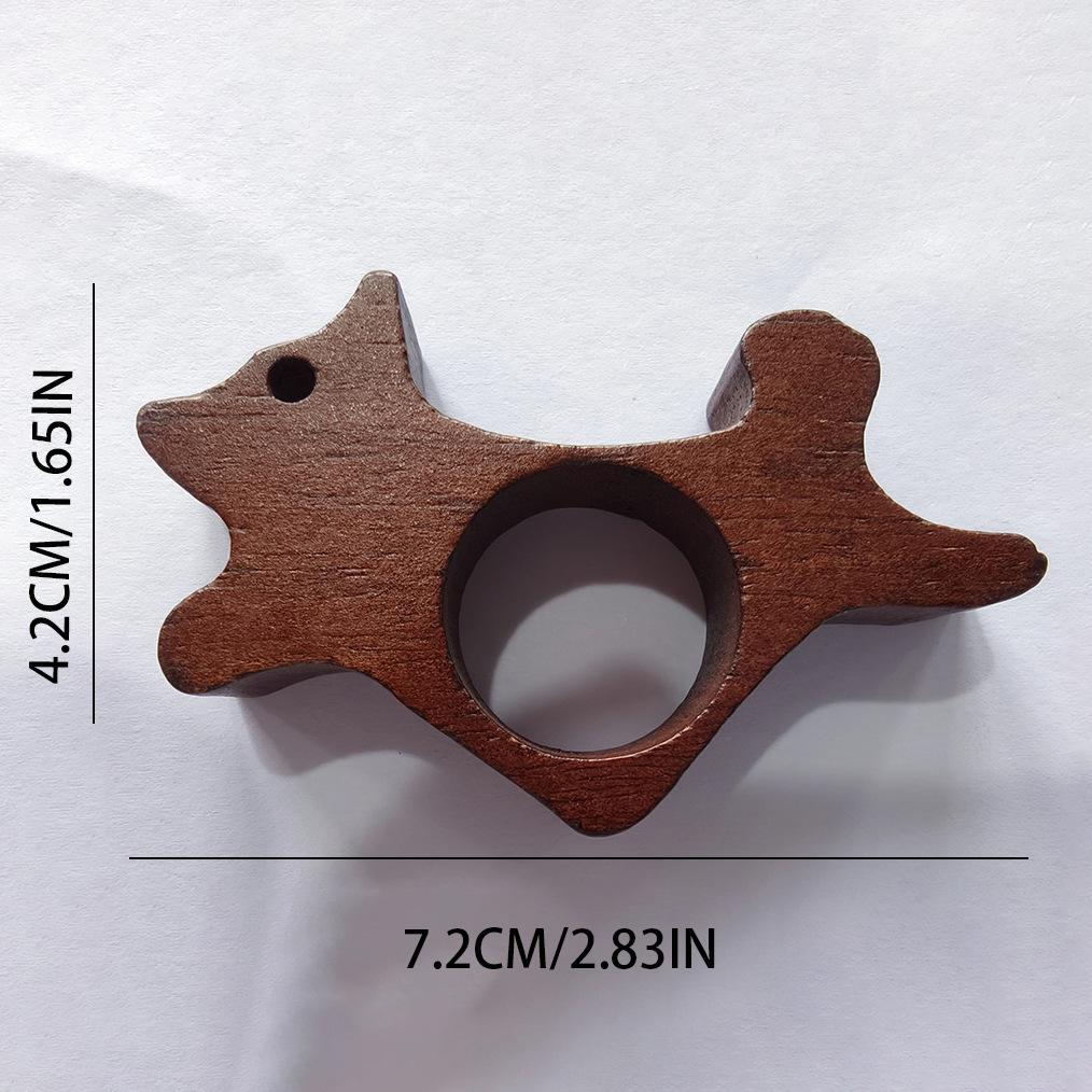 Wooden Thumb Bookmark One Hand Page Holder Reading Aid Tool for Book Lovers Student Office Fast DIY Pet Cat Dog Design