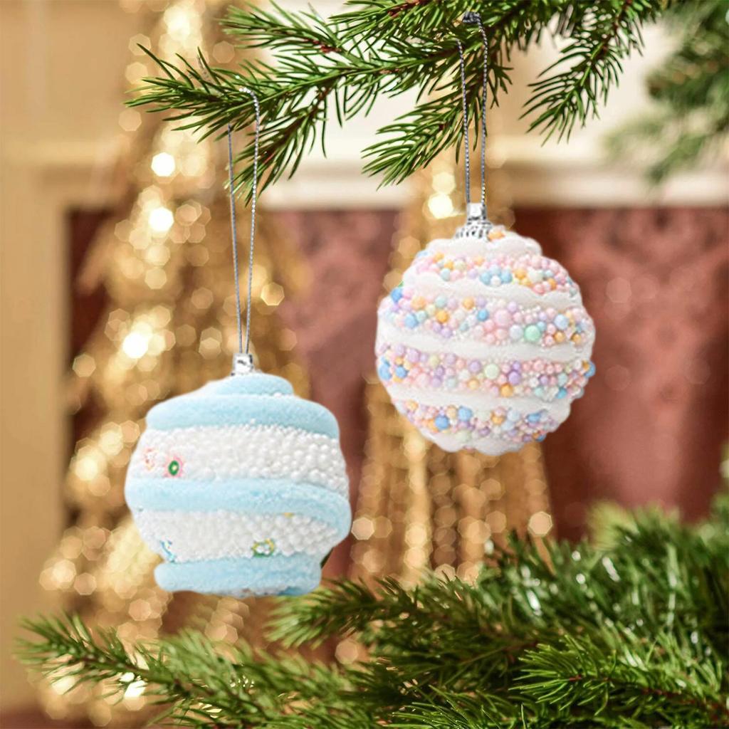 Bubble Candy Christmas Balls, Macaron-colored Creative Colorful Christmas Balls, Christmas Tree Decorations