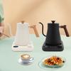 0.9 L Stainless Steel Electric Gooseneck Kettle,110V Black/ White 1200W Electric Kettle Tabletop 28*20.5*22cm for Home,Offices