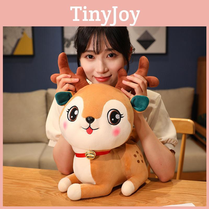 Christmas Plush Reindeer Toy Elk Stuffed Animal Doll Decorations Kids Gifts
