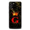 Marmurowy Etui na Telefon z Literą dla Samsung Galaxy S26 S25 S24 S23 S22 S20 S21 FE Ultra S25 Edge Plus 5G Miękki Pokrowiec TPU Fundas Capa Torba