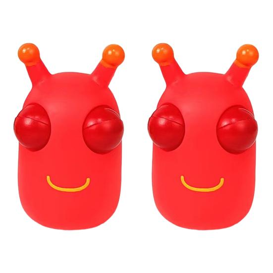1/2/3Pcs Popping Eye Cabbage Worm Toy Anxiety Stress Relief Caterpillar Squeeze Pinch