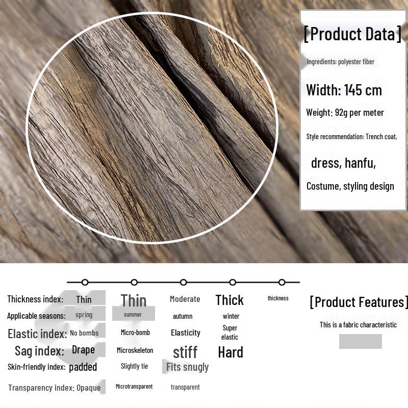 Lustrous Micro-Outline Blue-Purple Pleated Designer Shirt Dress Fabric