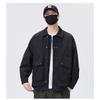 Mens Patchwork Work Jacket Loose Trendy Casual Outerwear