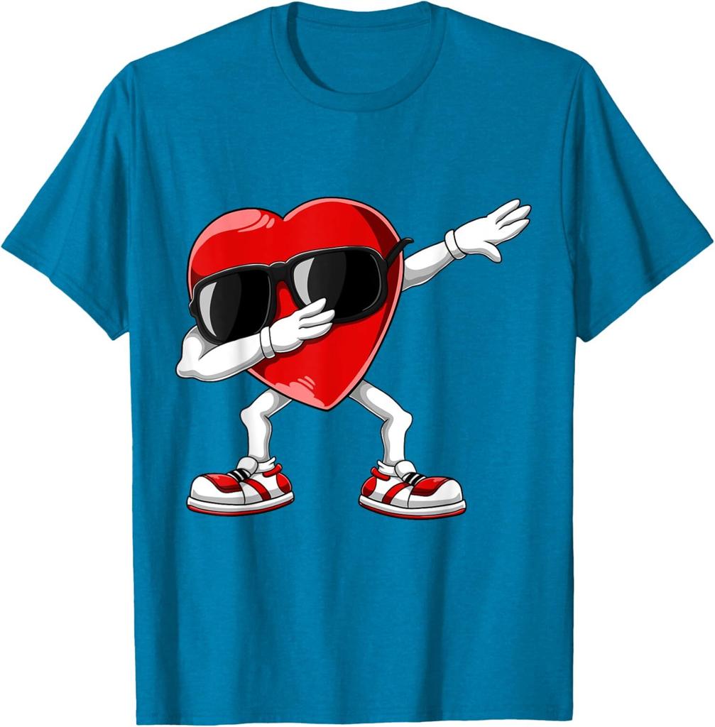 Cute Dabbing Heart Funny Gifts Valentines Day Unisex T-Shirt