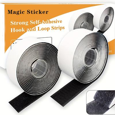 Bandă Adezivă Puternică cu Velcro, Bandă Dublu Adezivă cu Sticker Adeziv, Bandă Velcro 1 Metru, 20/25/30/50mm