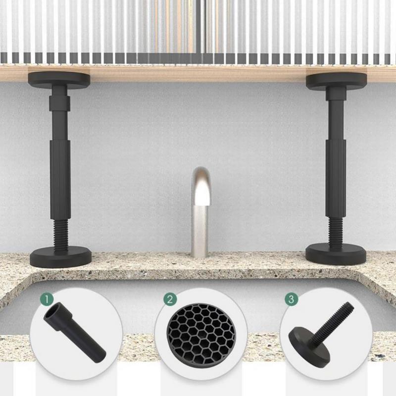 Telescopic Support Rod Cabinet Adjustable Support Pole Weight Capacity High Hardness Sink Support Hardware Bracket Fasteners