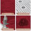 Bath Rugs Rose Flower Embossed Bathroom Bath Mat Flannel Non-slip Carpet In Bathtub Floor Rug Shower Room Doormat Memory Foam Pad Washable Carpet