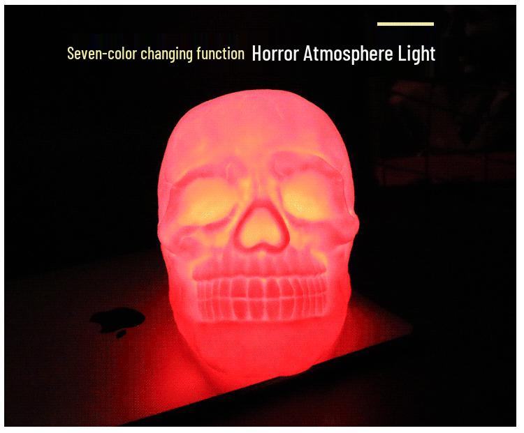 Remote Control LED Skull Light - Color-Changing Prank Gift Night Lamp
