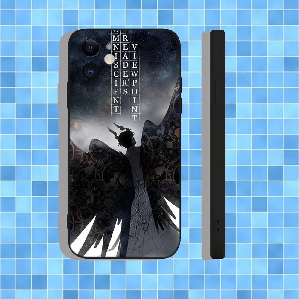 Чехол для телефона «Всеведущий читатель» для iPhone 17, 16, 15, 14, 13, 12, 11, Pro, Max, Plus, Air, X, XS, XR, SE, 8, 7, Mini, Мягкий черный чехол iPhone16pro gray