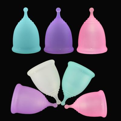 Frauen weibliche Dame wiederverwendbare medizinische Silikon Mestrual Cup weiche weibliche Hygiene