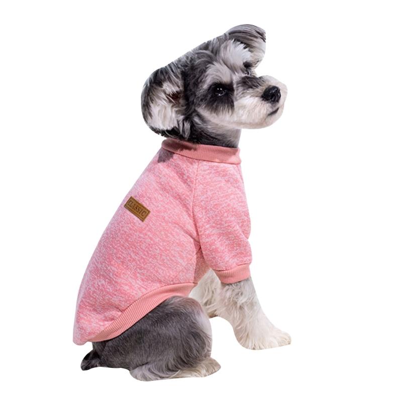 

Pet Thick Sweatshirt Coat for Dog Boy or Girl Medium Dogs for Indoor and Outdoor Use Christmas Sweatshirt for Pet Dog S розовый