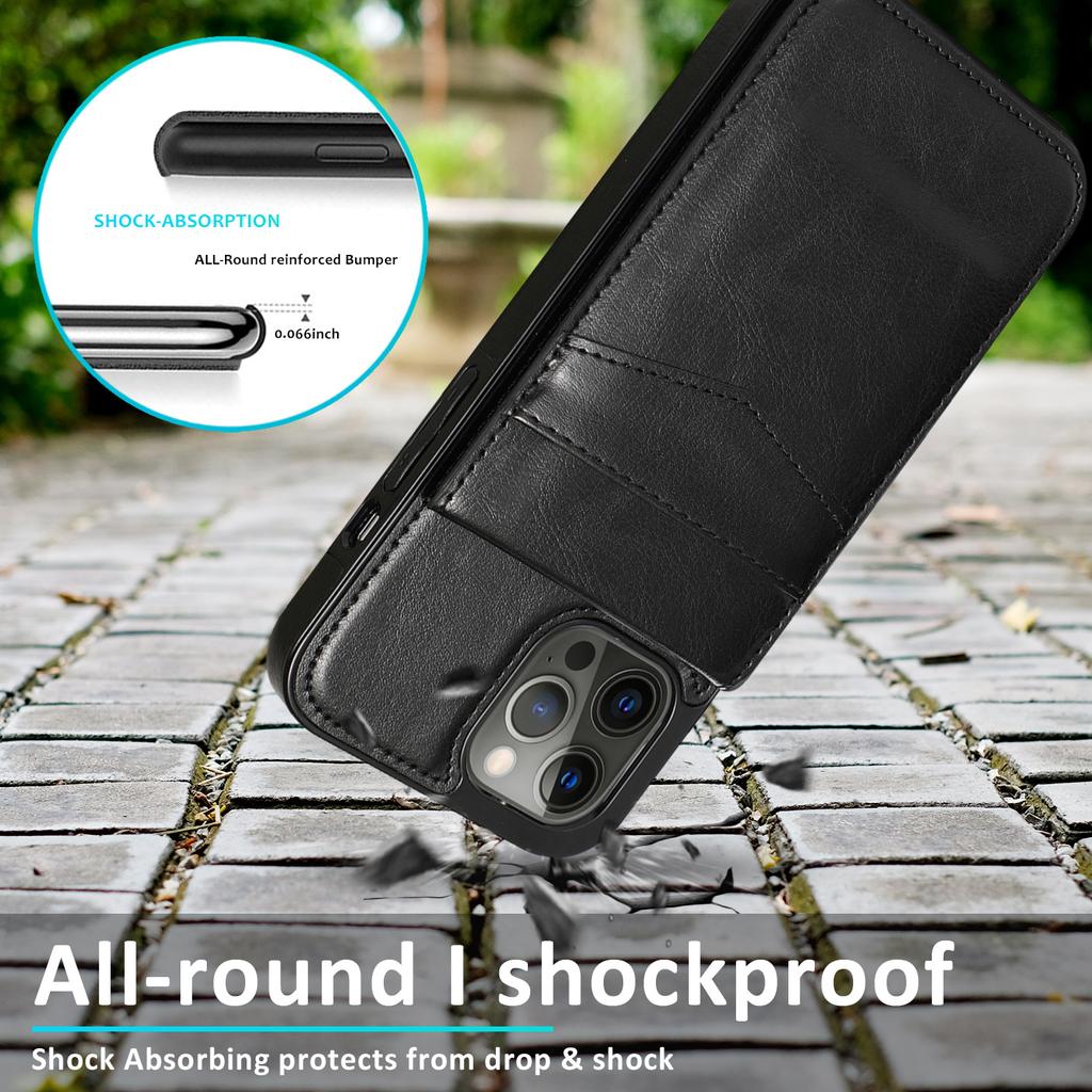 Case for IPhone 17 16 15 14 11 12 13 Mini Pro X XS Max Plus XR Air Fundas Luxury Wallet Cover Cards Holder Leather Phone Coque