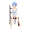 Re:Zero Rem Ram Sitting On Chair Figure Cute PVC Action Figure Collectible Model Toy Anime Gift Starting Life Another World
