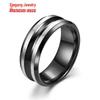 Men's Rotating Cross Titanium Steel Ring - European & American Style Stainless Steel Jewelry