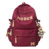 Schoolbag College Style Letter Burden Reduction Lightweight Backpack Junior High School Student School Bag Women's Large Capacity Travel Backpack