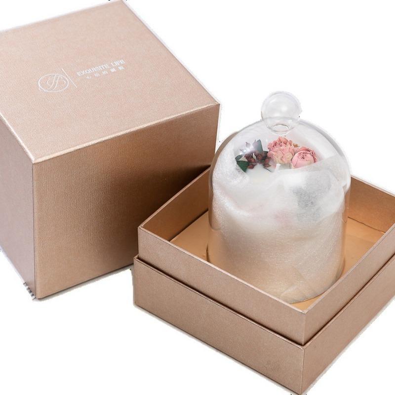 Household Soybean Wax Christmas Birthday Gift with Hand Gift Wedding Box Dry Flower Fragrance Fragrant Candle Wax Candle Wholesale Fragrance