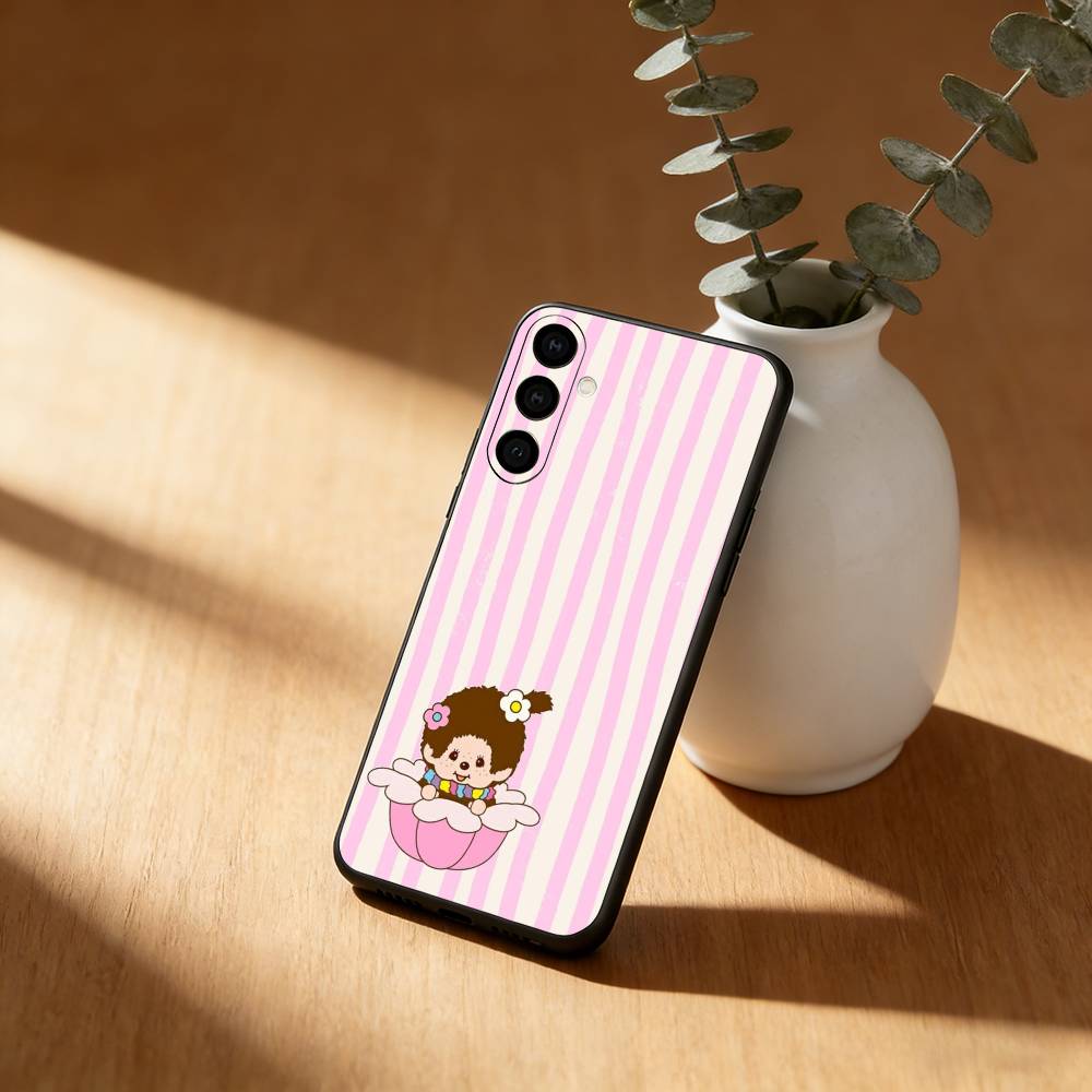 Cartoon M-Monchhichis Phone Case For Samsung Galaxy A20,21s,22,31,32,52,53,72,73,80,91 Soft Black Shell