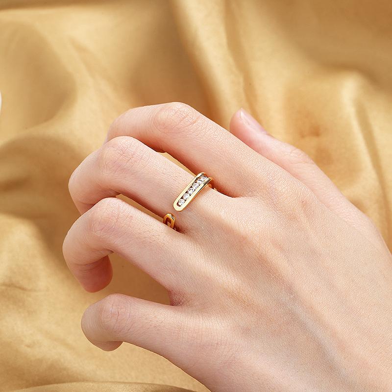 Lindon Klassischer Zirkonring aus Kupferlegierung, Damenschmuck, Hochzeitsversprechen, Partygeschenk