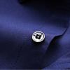 Fashion Men Long Sleeve Turn Down Collar Letters/Stripes Print Buttons Shirt Top