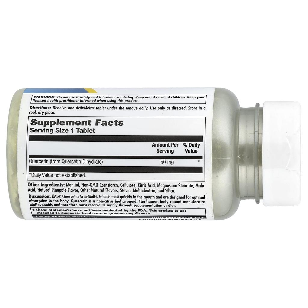 Quercetin, Pineapple, 50Mg, 90 Micro Tablets